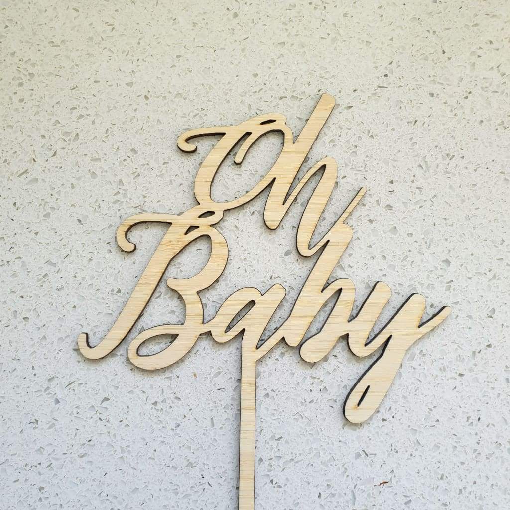 Oh Baby Cake Topper - Cake Topper