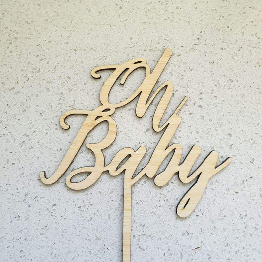 Oh Baby Cake Topper - Cake Topper
