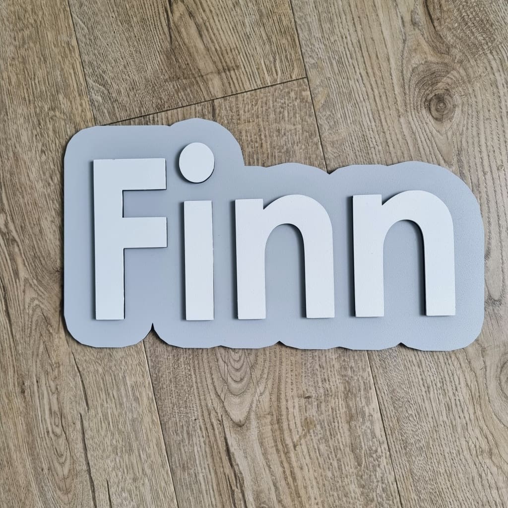 Popped Wall Name Plaque Free Personalisation - Laser Cut Name Plaque