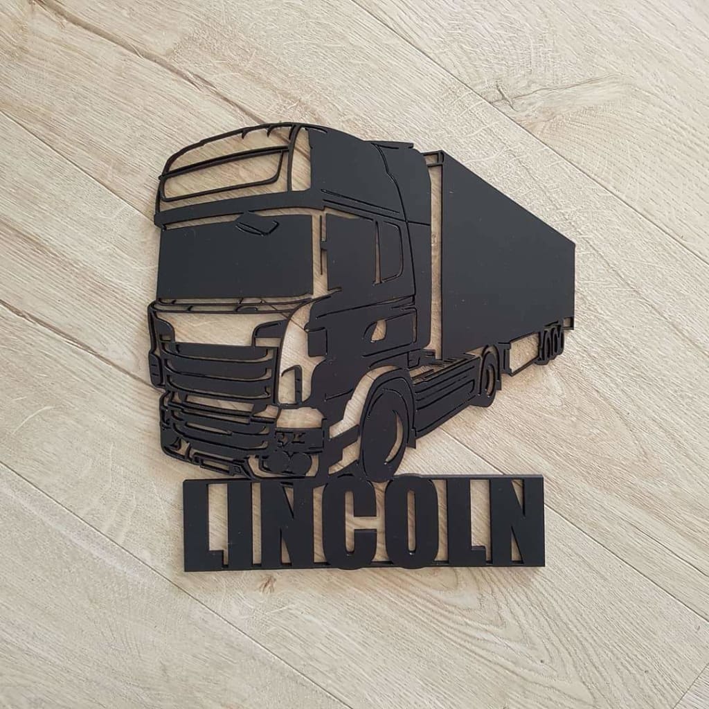Scania Truck Name Plaque - Laser Cut Name Plaque