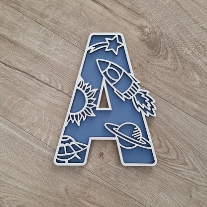 Space Letters Large - Letter Tiles