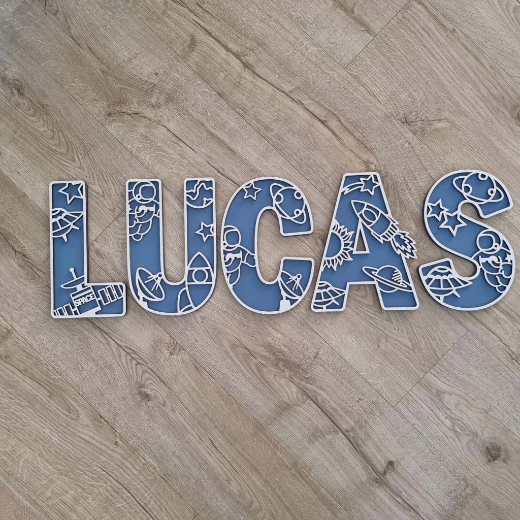 Space Letters Large - Letter Tiles