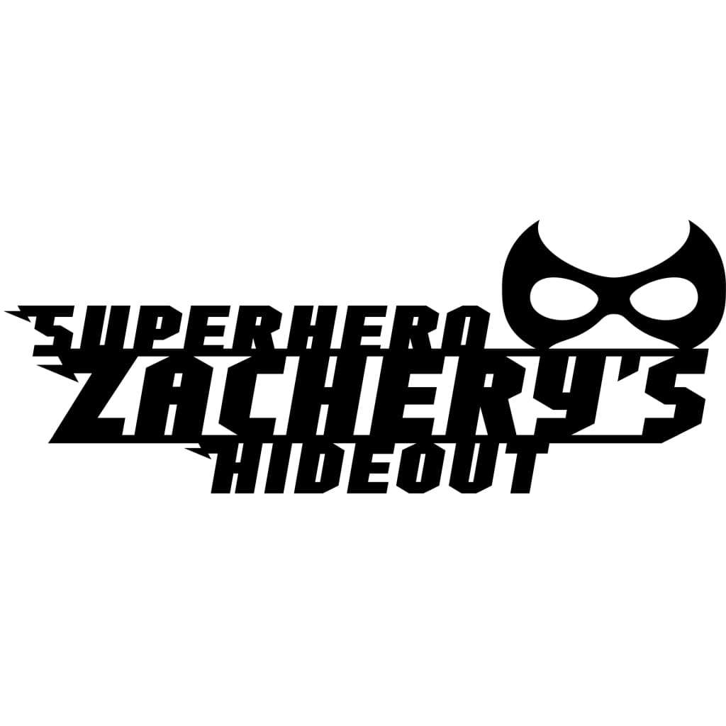 Superhero Hideout with Mask and Free Personalistion Nude - Laser Cut Name Plaque