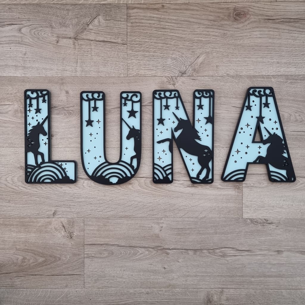 Unicorn Letters Large - Letter Tiles
