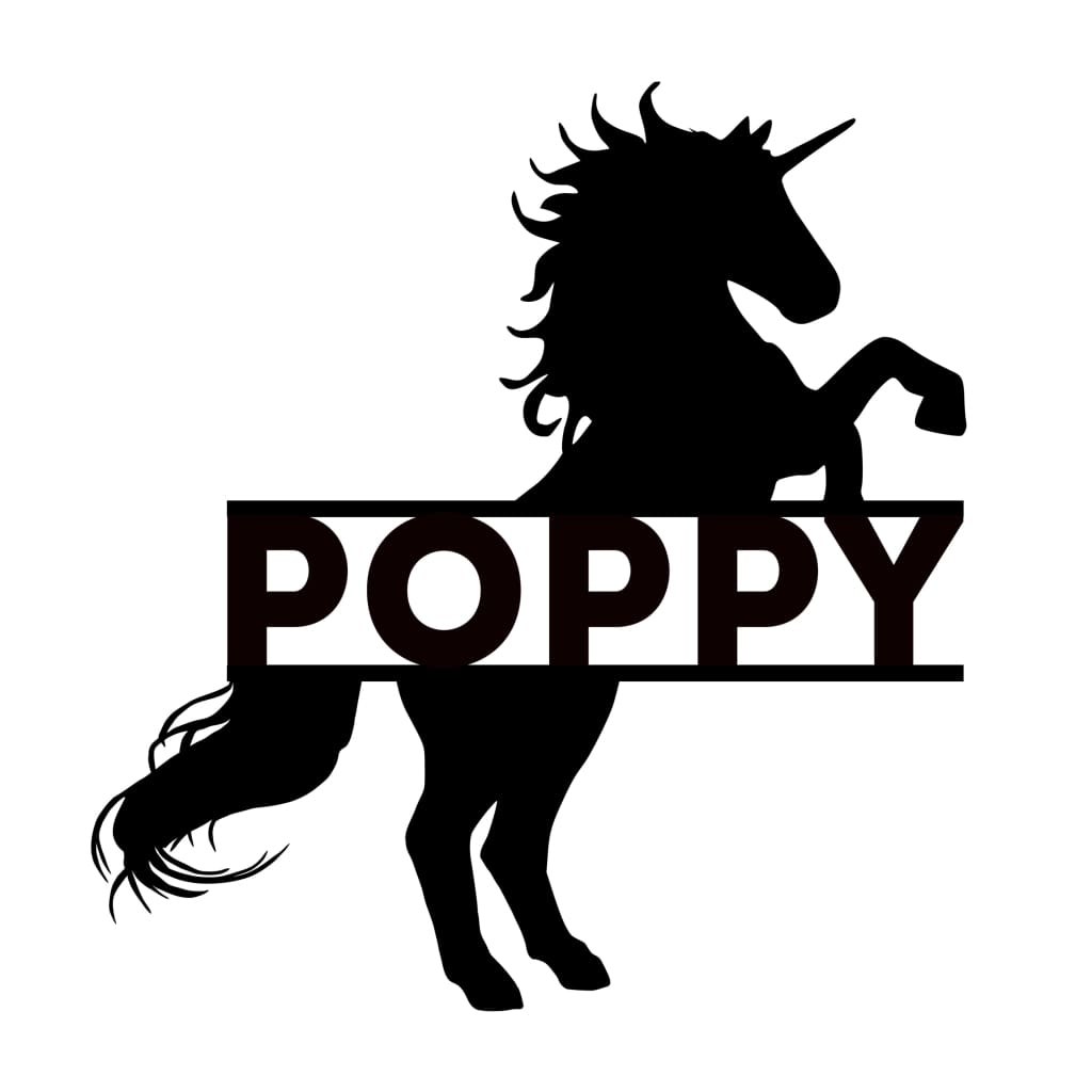 Unicorn Name - Nude (Unpainted) - Laser Cut Name Plaque